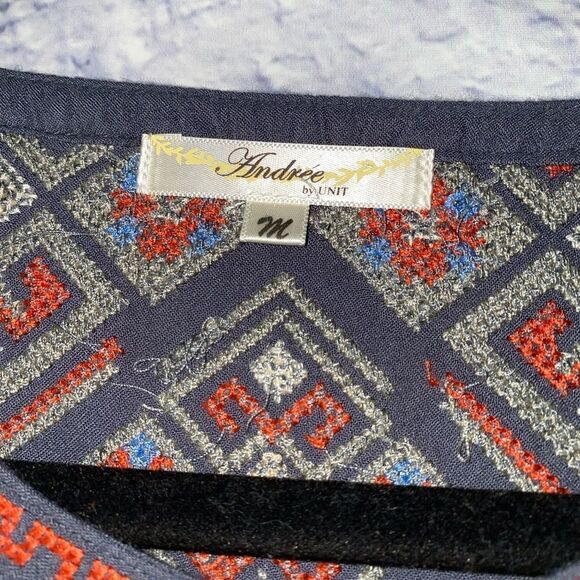 Andree’ by Unit Gray Embroidered Dress - Picture 5 of 11